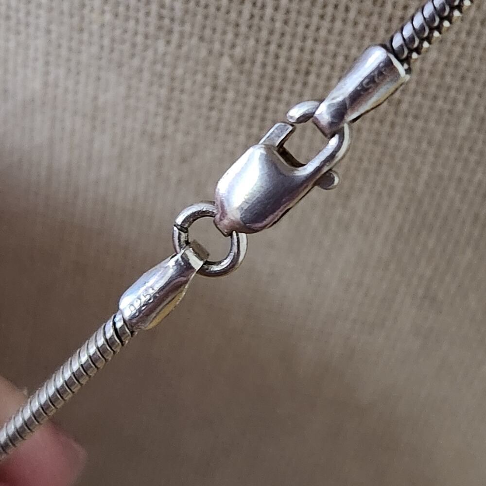 Vintage Sterling Silver Colorful DRAGONFLY Pendant Brooch with 18" Chain - Picture 8 of 10